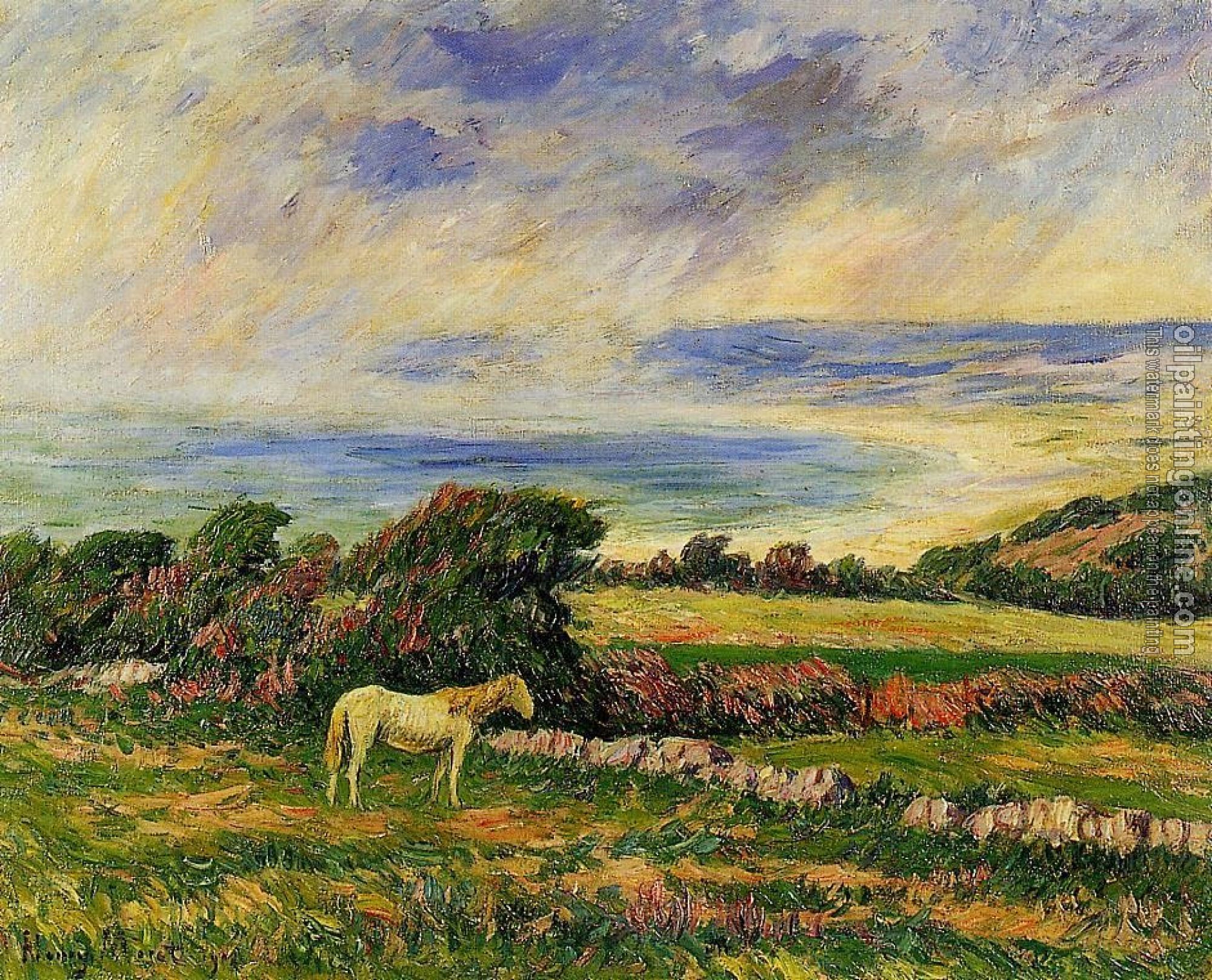Moret, Henri - Horse in a Meadow